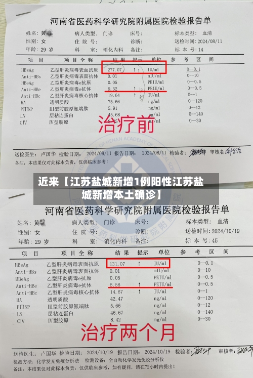 近来【江苏盐城新增1例阳性江苏盐城新增本土确诊】-第1张图片