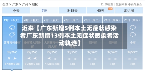 近来【广东新增5例本土无症状感染者广东新增13例本土无症状感染者活动轨迹】-第2张图片