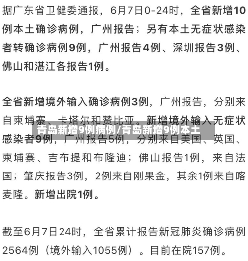 青岛新增9例病例/青岛新增9例本土